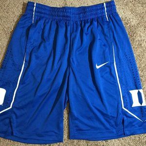 Duke Blue Devils replica Nike game shorts blue, size Large NEW!